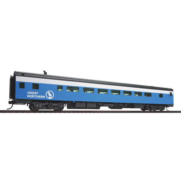 Walthers HO Proto Great Northern "Empire Builder Big Sky Blue" 9-Car Set w/ Lights - Image 4