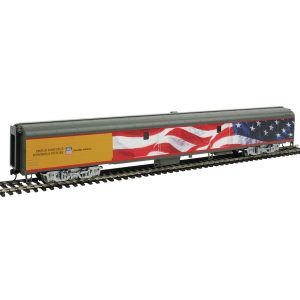 Walthers Proto HO 85' ACF Baggage Car Union Pacific "Heritage Fleet, American Flag Scheme, Funeral Train" #5769