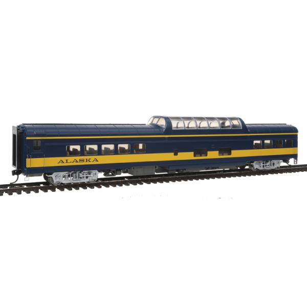 Walthers Proto HO 85' ACF Dome Coach Alaska "1999 Scheme" w/ Lights