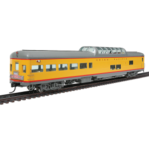 Walthers Proto HO 85' ACF Observation Dome Lounge Union Pacific "City of Los Angeles Tail Sign" w/ Lights