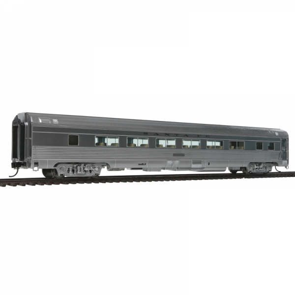 Walthers Proto HO 85' Budd 46 Seat Coach Santa Fe "San Francisco Chief" Deluxe Edition w/ Lights & Figures