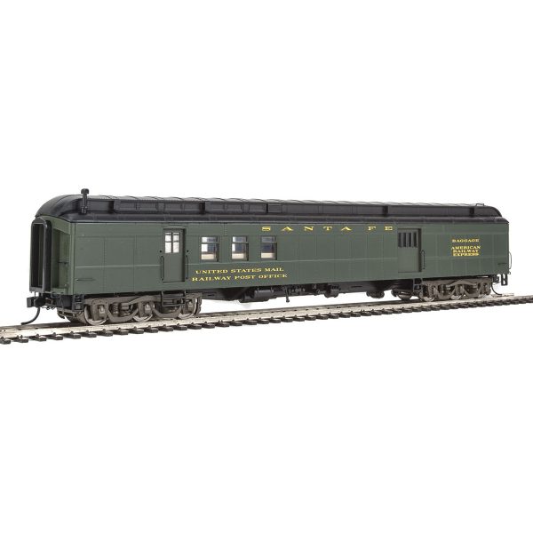 Walthers Proto HO 70' Heavyweight RPO-Baggage Santa Fe "Clerestory Roof"