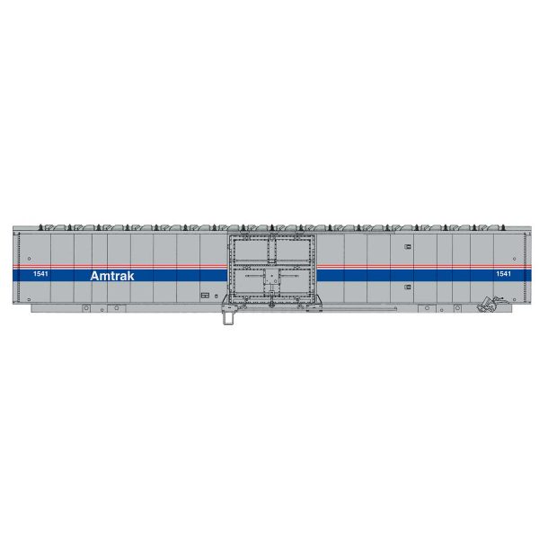 Walthers Mainline HO 60' Thrall Material Handling Car MHC-2 Amtrak "Phase IV" #1541
