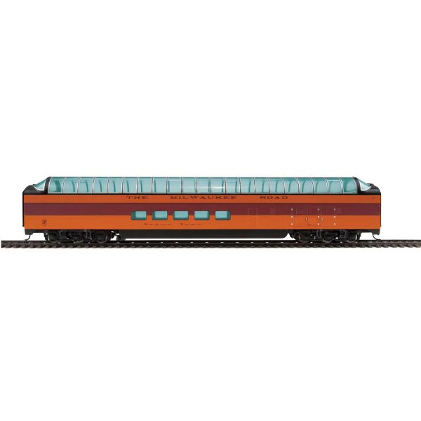 Walthers Proto HO 85' PS Super Dome Milwaukee Road "Twin Cities Hiawatha" #59 Deluxe Edition w/ Lights & Figures