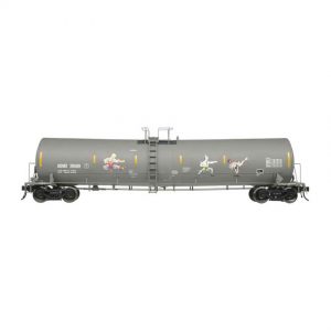 Atlas O Scale 2 Rail 25,500 Gallon Tank Car ADM "Kung Fu Fighters Graffiti"