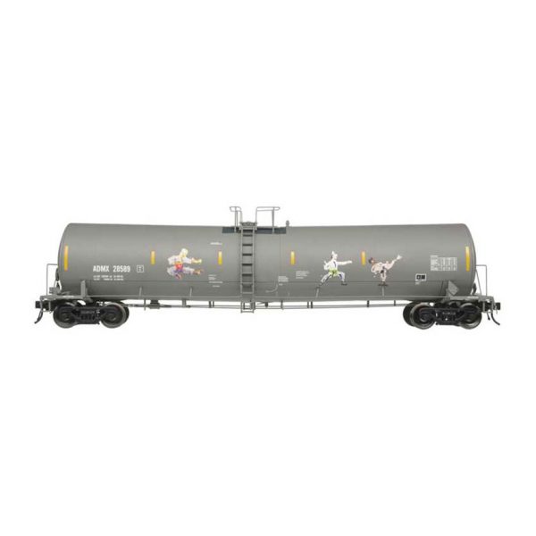 Atlas O Scale 2 Rail 25,500 Gallon Tank Car ADM "Kung Fu Fighters Graffiti"
