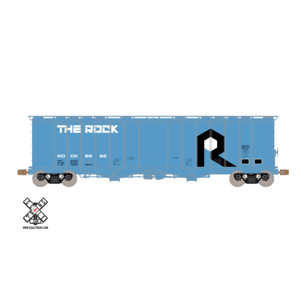 Scale Trains HO Operator GATC 4180 Airslide Covered Hopper Rock Island "Blue"