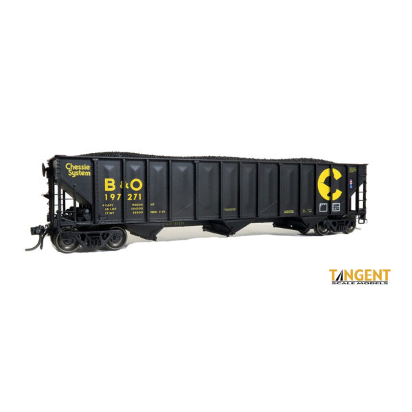 Tangent HO PS 3526 Open Hopper Car Chessie System B&O "Black Delivery 1975"
