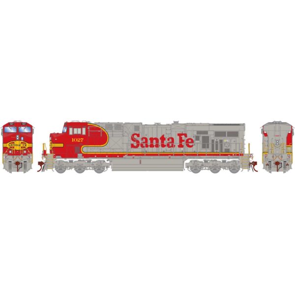 Athearn Genesis HO ES44AC Santa Fe w/ DCC & Sound - Image 2