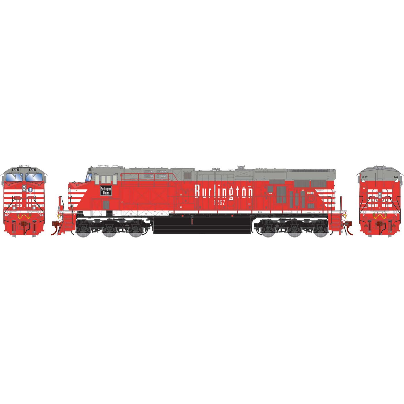 Athearn Genesis HO ES44AC Chicago Burlington & Quincy w/ DCC