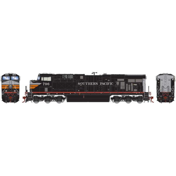 Athearn Genesis HO ES44AC Southern Pacific "Black Widow" w/ DCC & Sound