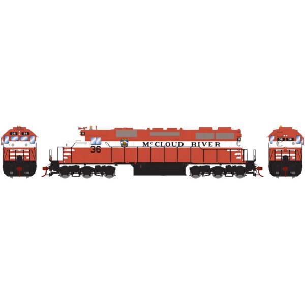 Athearn HO SD38 McCloud River w/ DCC & Sound
