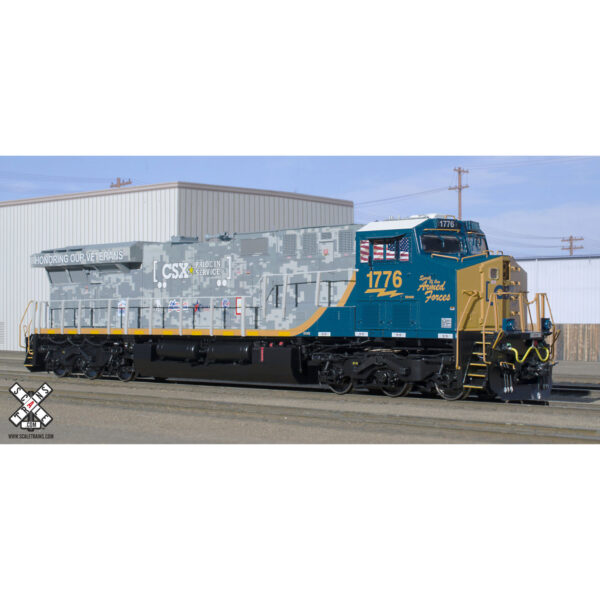 Scale Trains HO Rivet Counter ES44AH CSX "Spirit of Our Armed Forces" #1776 w/ DCC & Sound