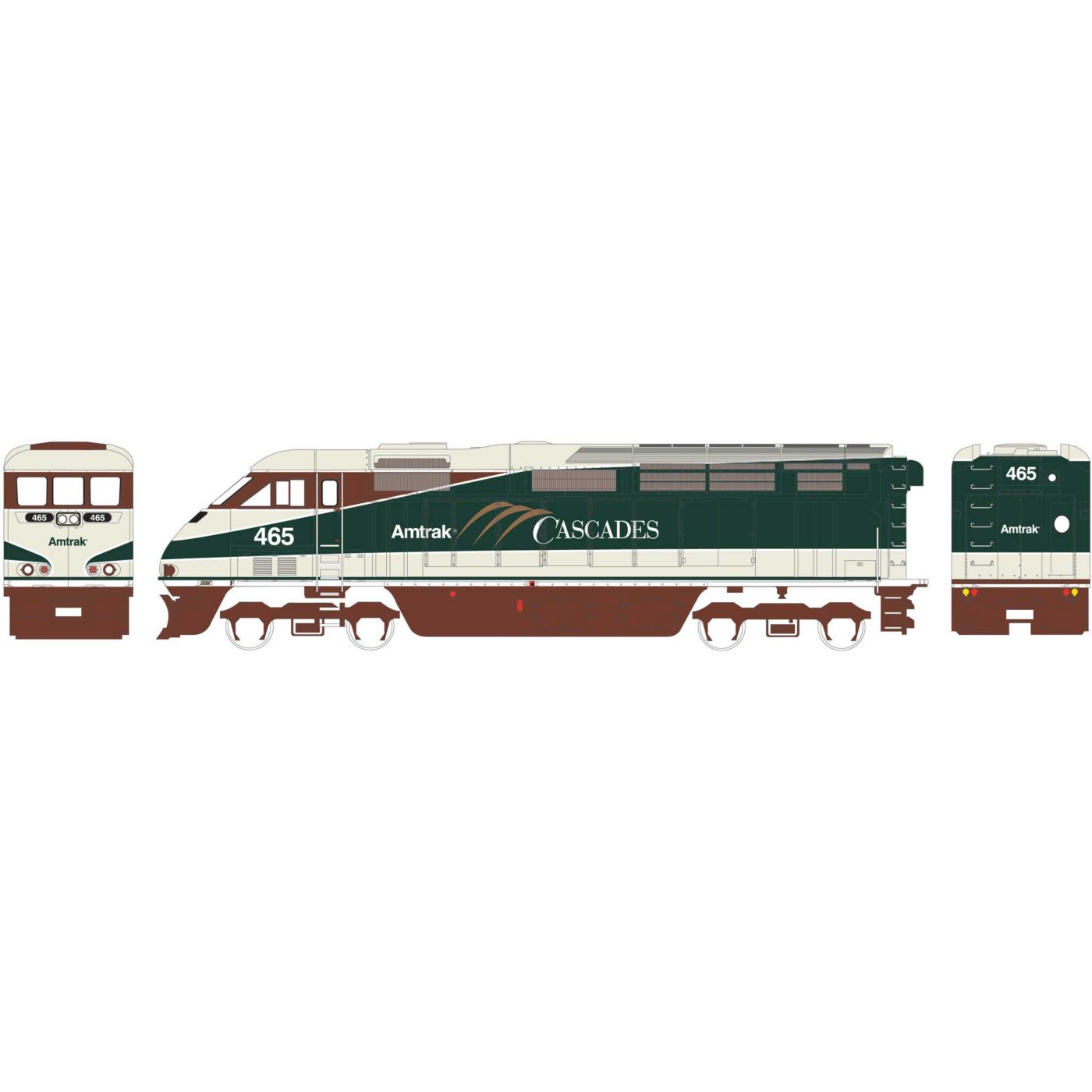 Amtrak cascades store ho scale