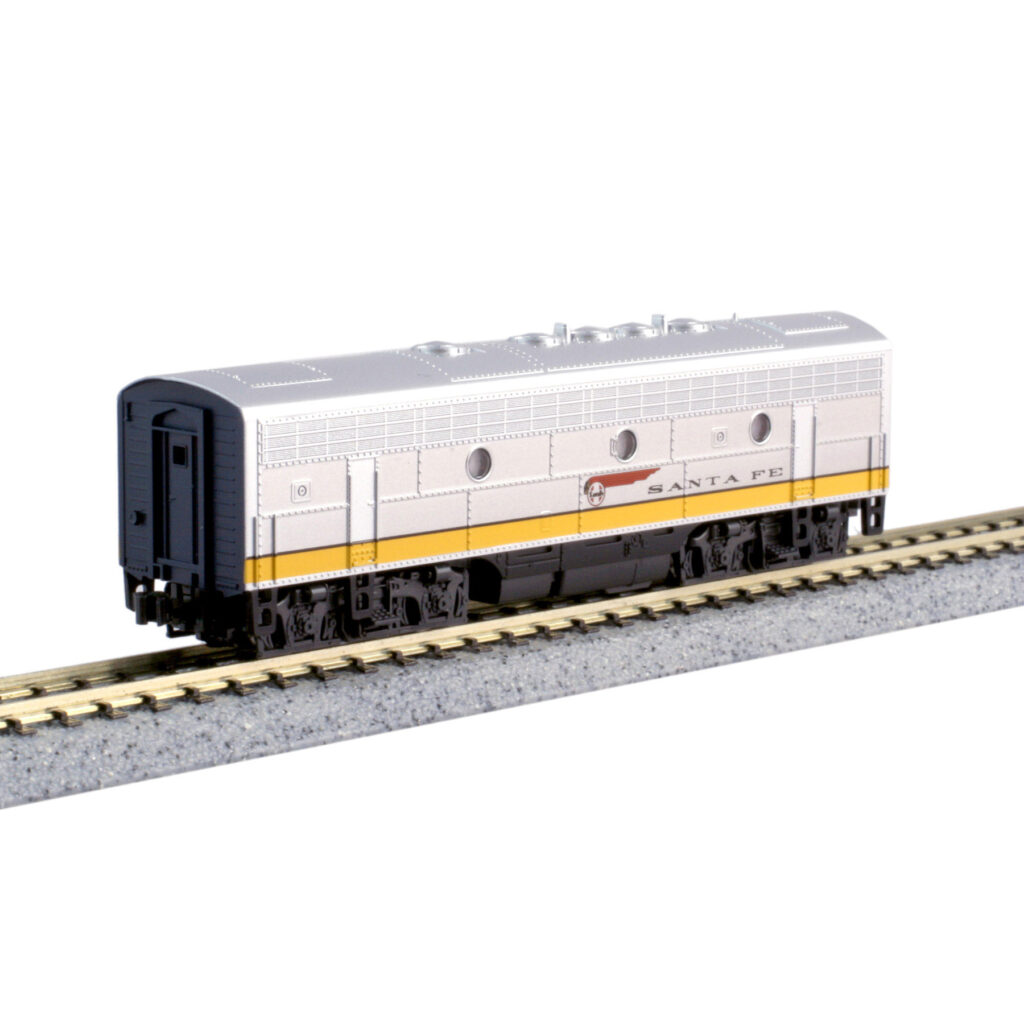 Kato N F7B Santa Fe Yellow Bonnet Spring Creek Model Trains kato-n-f7b-santa-fe-yellow-bonnet-spring-creek-model-trains