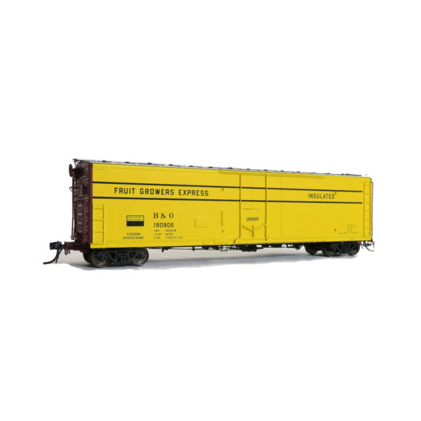 Moloco HO 50' RBL Plate B Boxcar, Center Door Baltimore & Ohio "FGE 1964 Repaint"