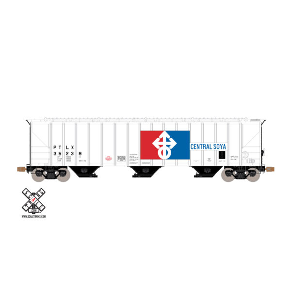 Scale Trains HO Operator PS 4785 Covered Hopper Central Soya "PTLX"