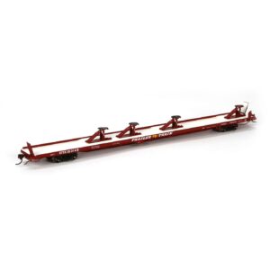 Athearn Genesis HO 89' Flat Car Trailer Train "Oxide Red XTTX Reporting Mark"