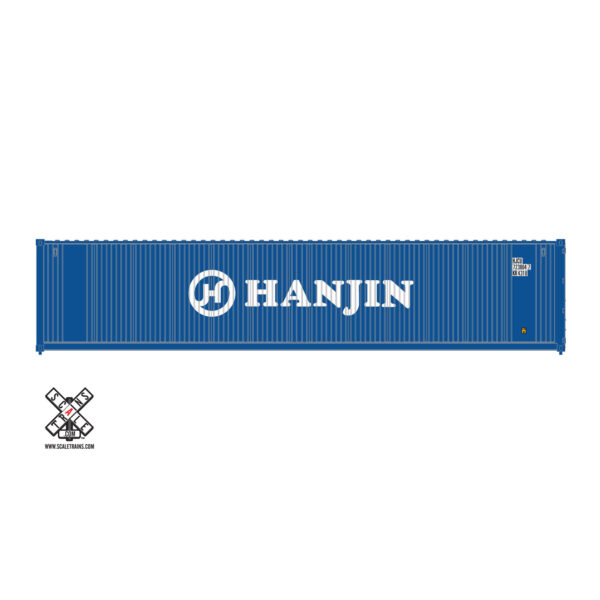 Scale Trains HO 40’ Square Corrugation Container Hanjin 3 Pack
