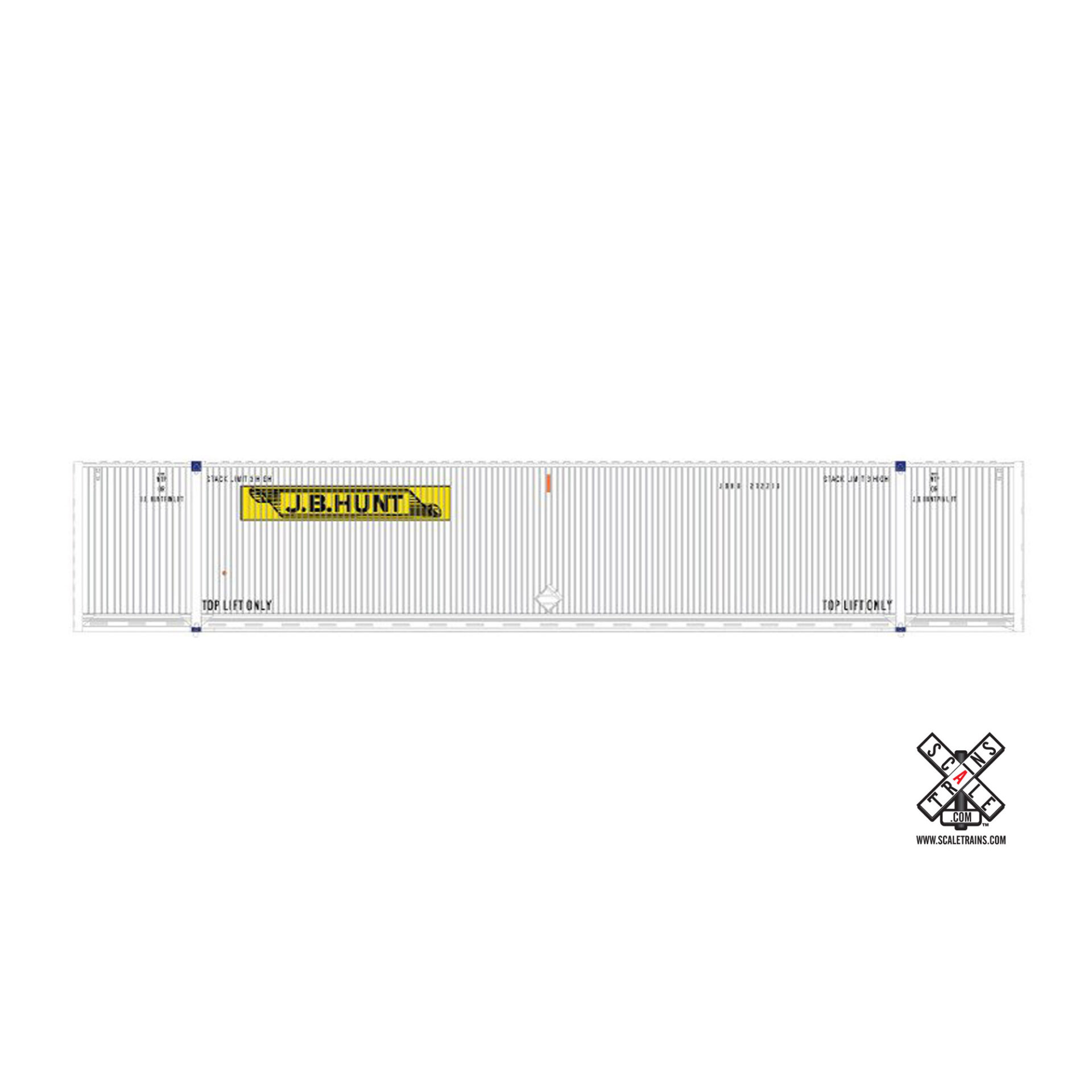 Scale Trains CIMC 53' Dry Container JB Hunt GREY SINGLE SXT 10661