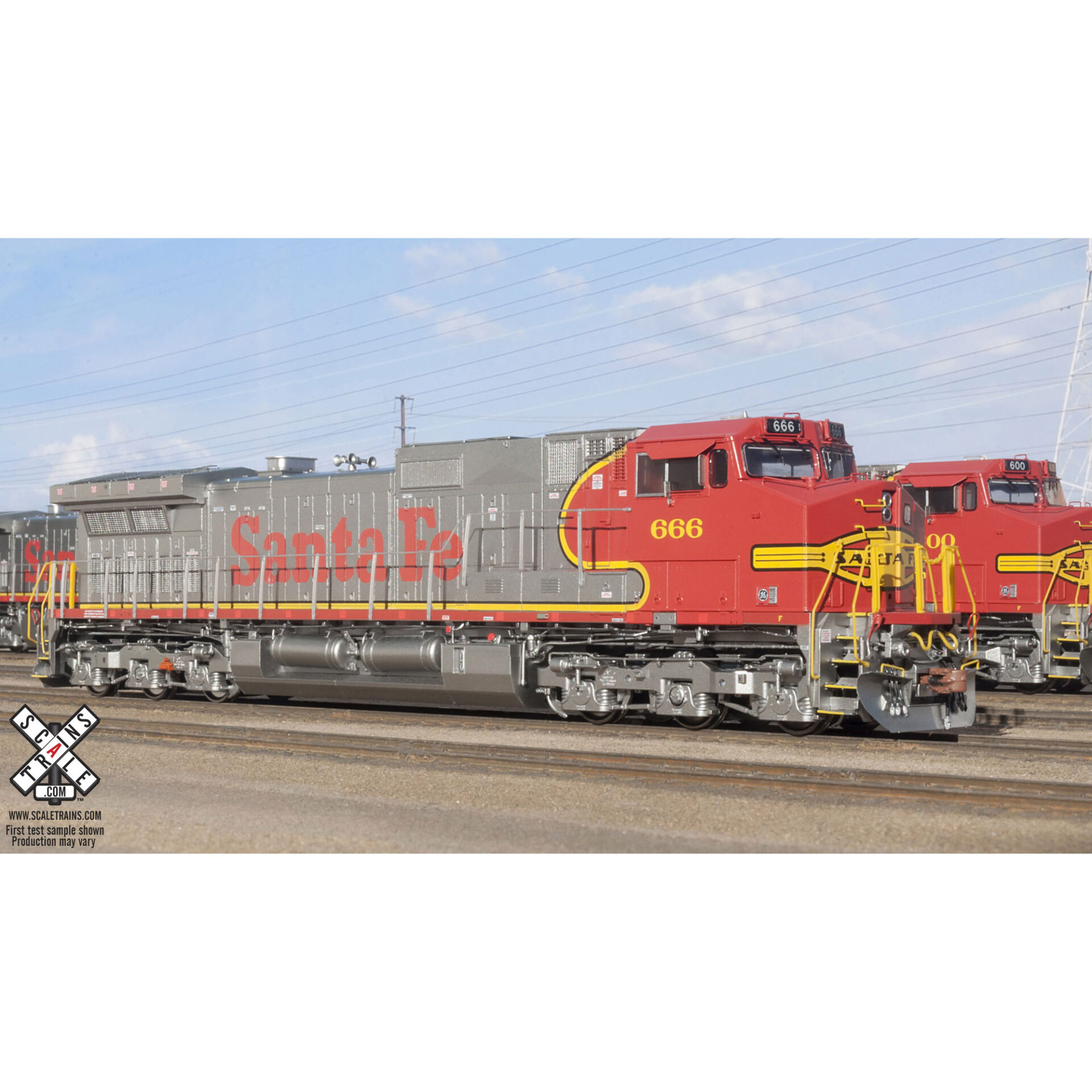 Scale Trains HO Rivet Counter C44-9W Santa Fe w/ DCC & Sound 