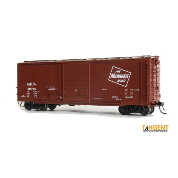 Tangent HO 40' Combination Door Box Car Milwaukee Road