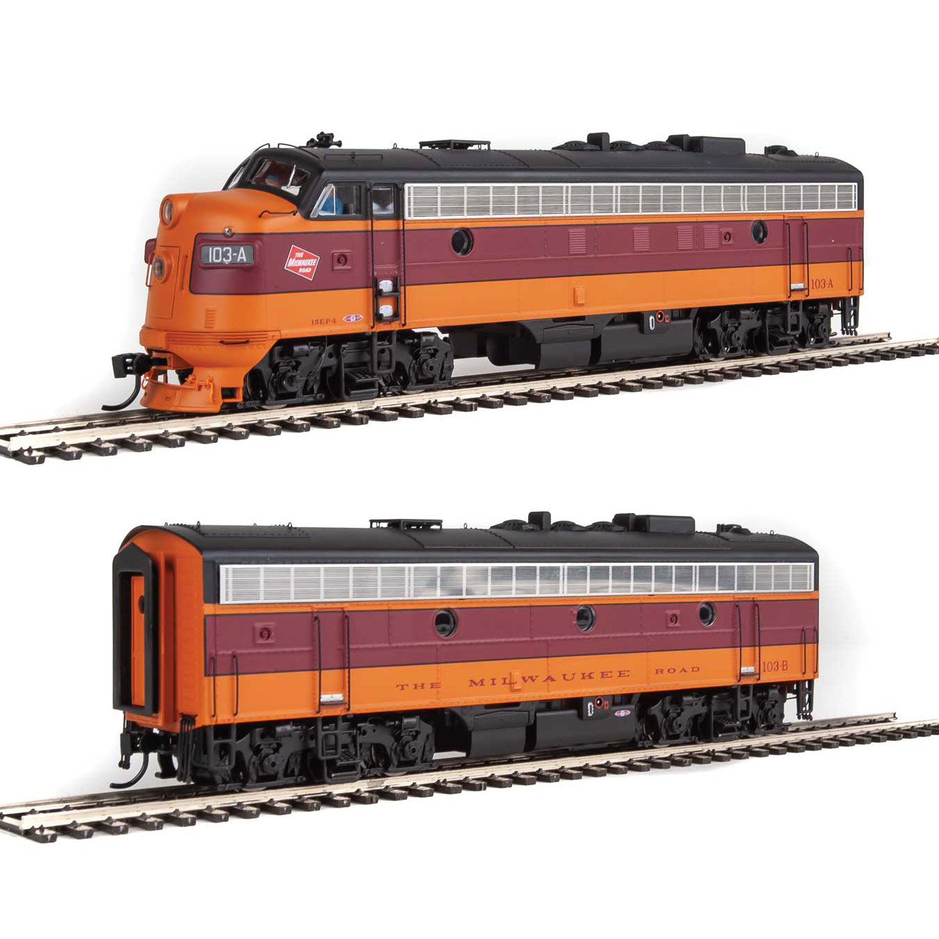 Walthers Proto HO FP7A F7B Milwaukee Road Cab Logo Spring Creek Model Trains