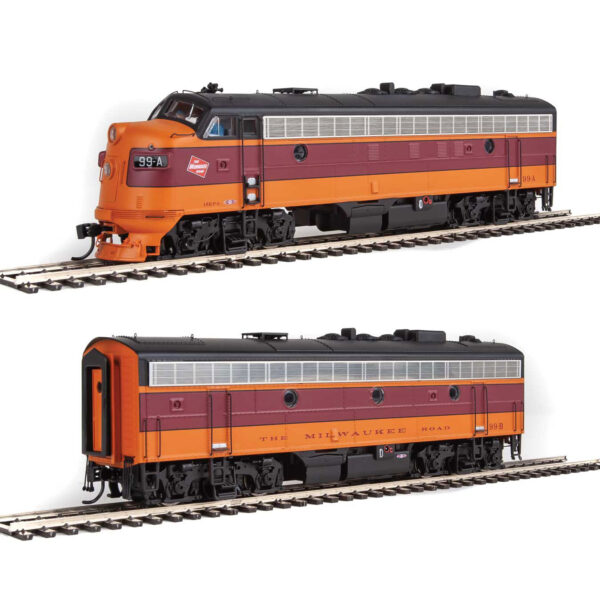 Walthers Proto HO FP7A & F7B Milwaukee Road "Cab Logo"