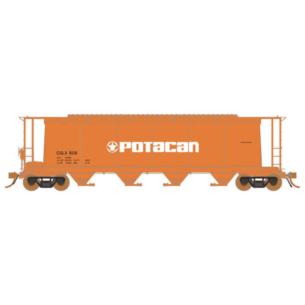 Rapido HO 3800 Cubic Foot Cylindrical Hopper Potacan "CGLX"
