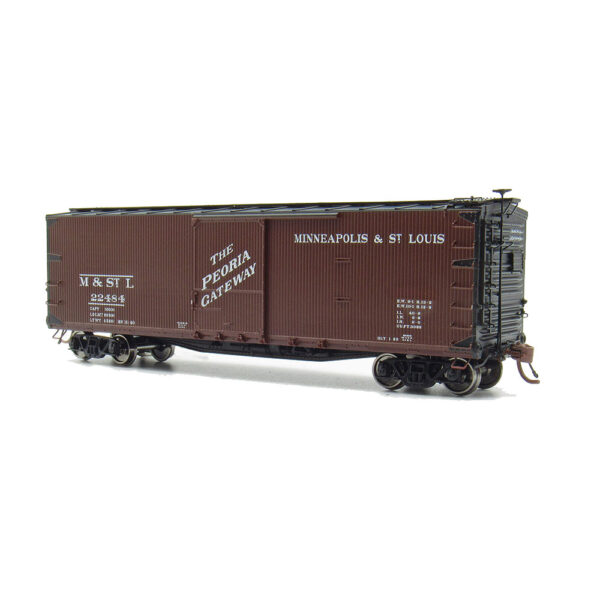 Rapido HO 40' USRA Double-Sheathed Wood Box Car Minneapolis & St. Louis