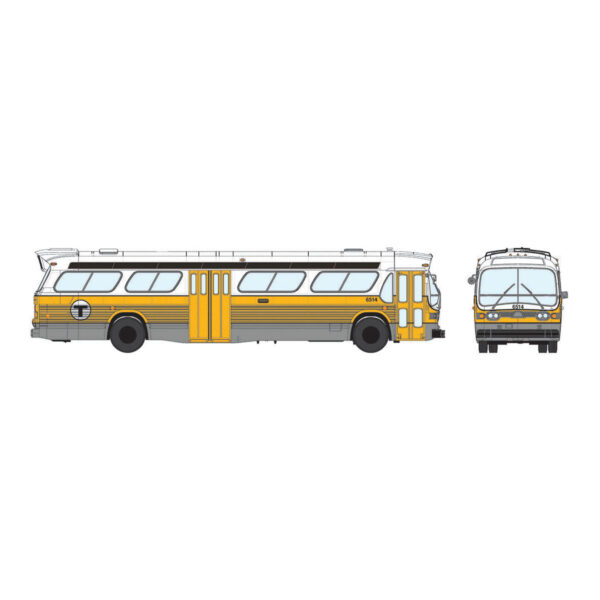 Rapido HO "Fishbowl" Bus Boston (MBTA) #6069 w/ Lights