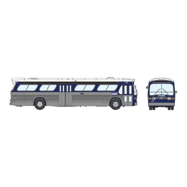 Rapido HO "Fishbowl" Bus Connecticut Transit #1632 w/ Lights