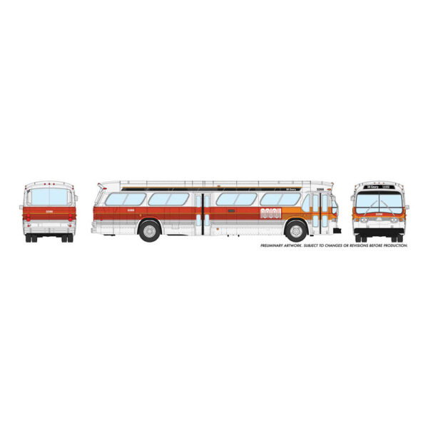 Rapido HO "Fishbowl" Bus San Francisco (MUNI) "Landor" "San Francisco, Everyone's Favorite City" #3371 w/ Lights