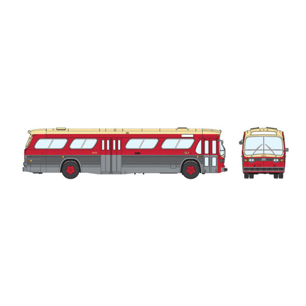 Rapido HO "Fishbowl" Bus Toronto Transit Commission (TTC) #7737 w/ Lights