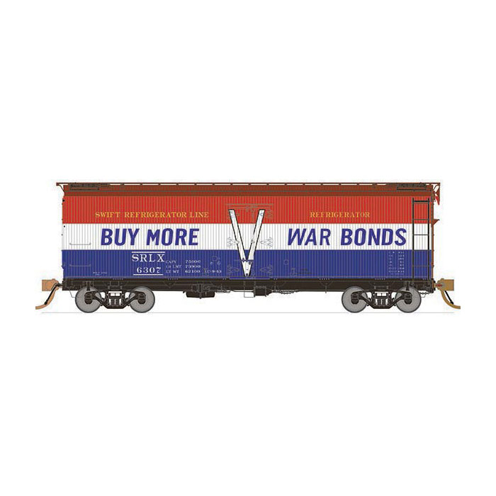 Rapido HO 37' General American Meat Reefer Swift "Buy More War Bonds"