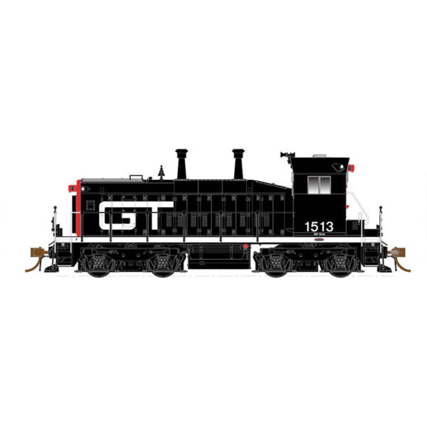 Rapido HO SW1200 Grand Trunk "Black & Red" w/ DCC & Sound