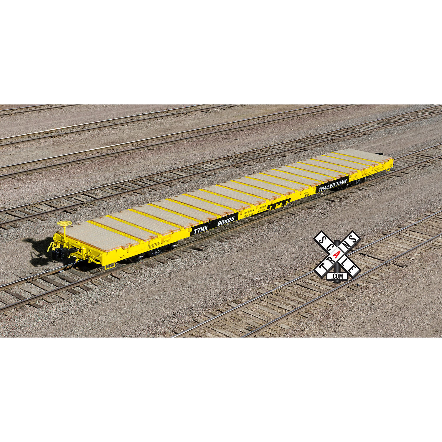 ScaleTrains HO Rivet Counter F68CH Flat Car Trailer Train "TTMX"