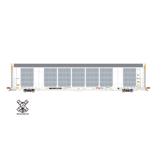 Scale Trains HO Rivet Counter Gunderson Multi-Max Autorack Trailer Train "White TTGX"