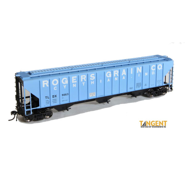 Tangent HO PS-2CD 4740 Covered Hopper Rogers Grain Cynthiana Indiana "TLDX"