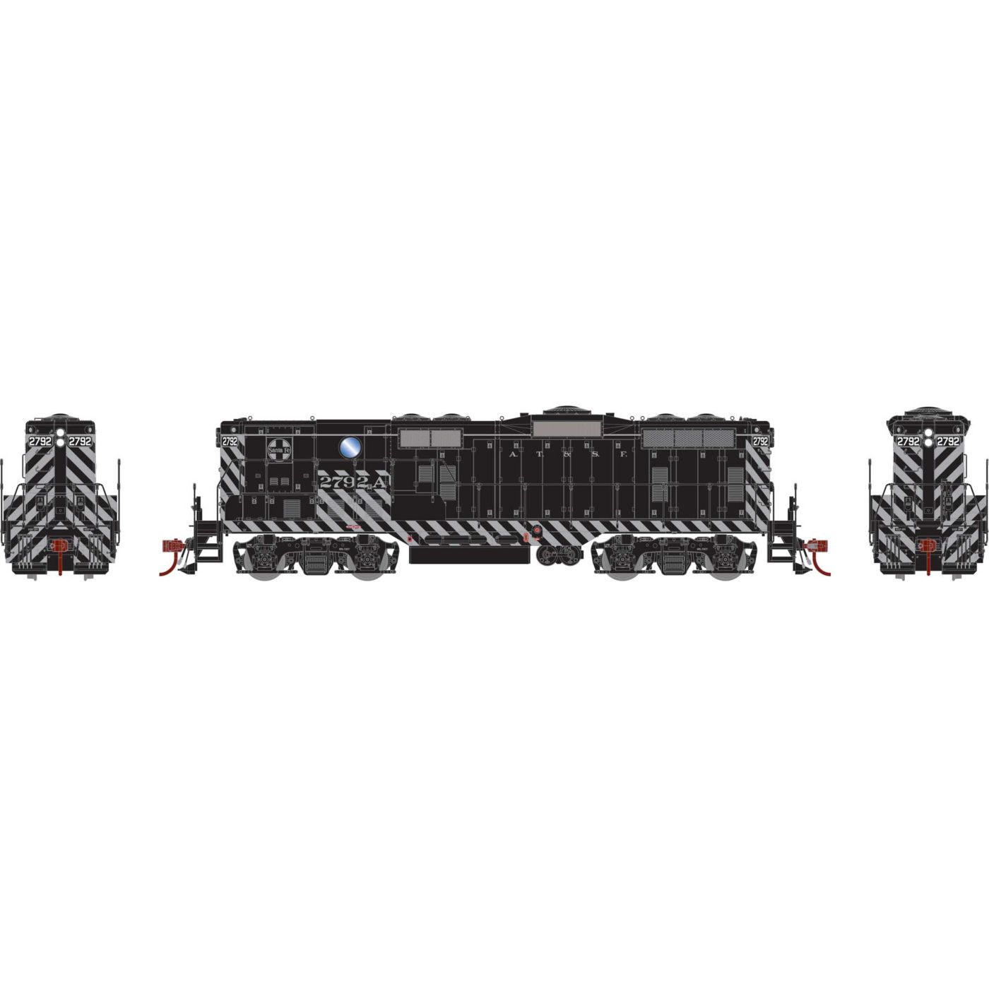 Athearn Genesis HO GP7B Santa Fe 