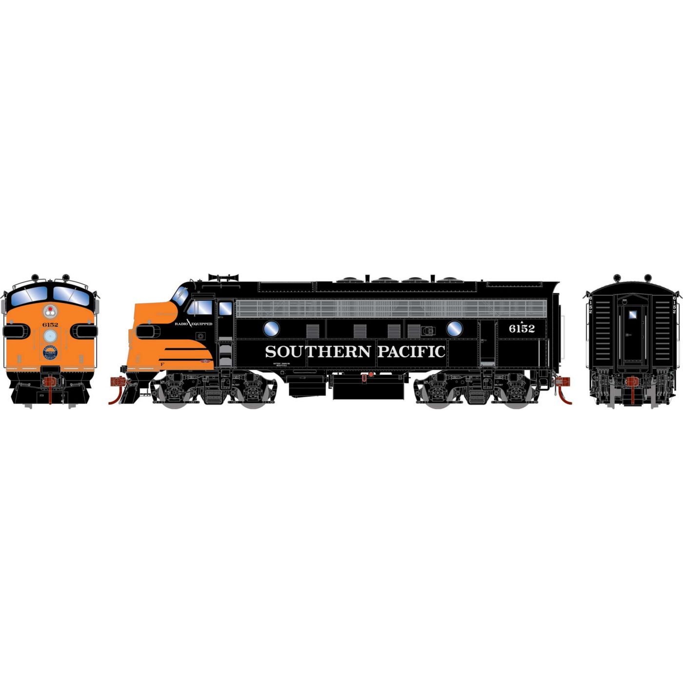 Athearn Genesis HO F3A Southern Pacific "Halloween"