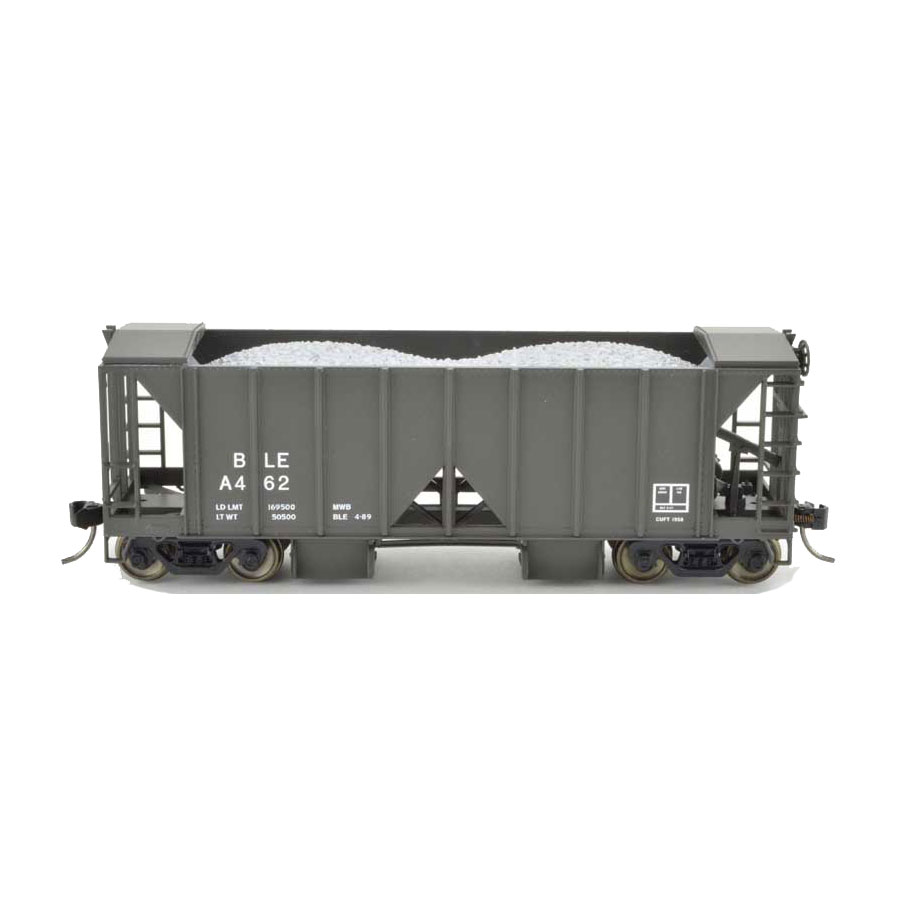 Bowser HO 70 Ton 2 Bay Ballast Hopper with Side Chutes Bessemer & Lake