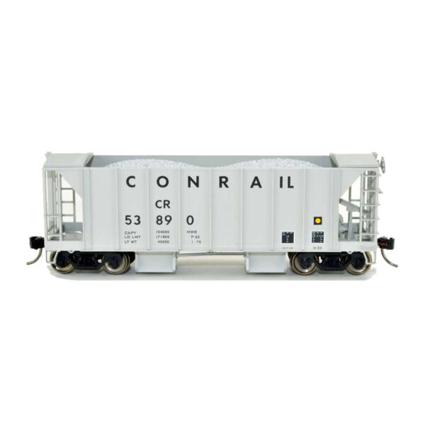 Bowser HO 70 Ton 2 Bay Ballast Hopper with Side Chutes Conrail