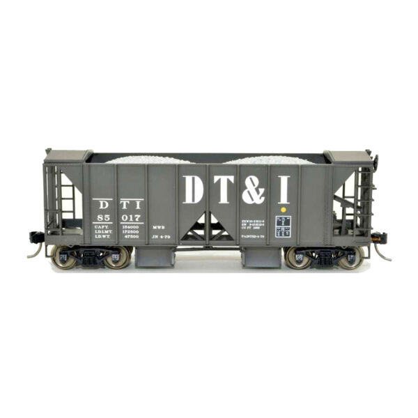 Bowser HO 70 Ton 2 Bay Ballast Hopper with Side Chutes Detroit Toledo & Ironton