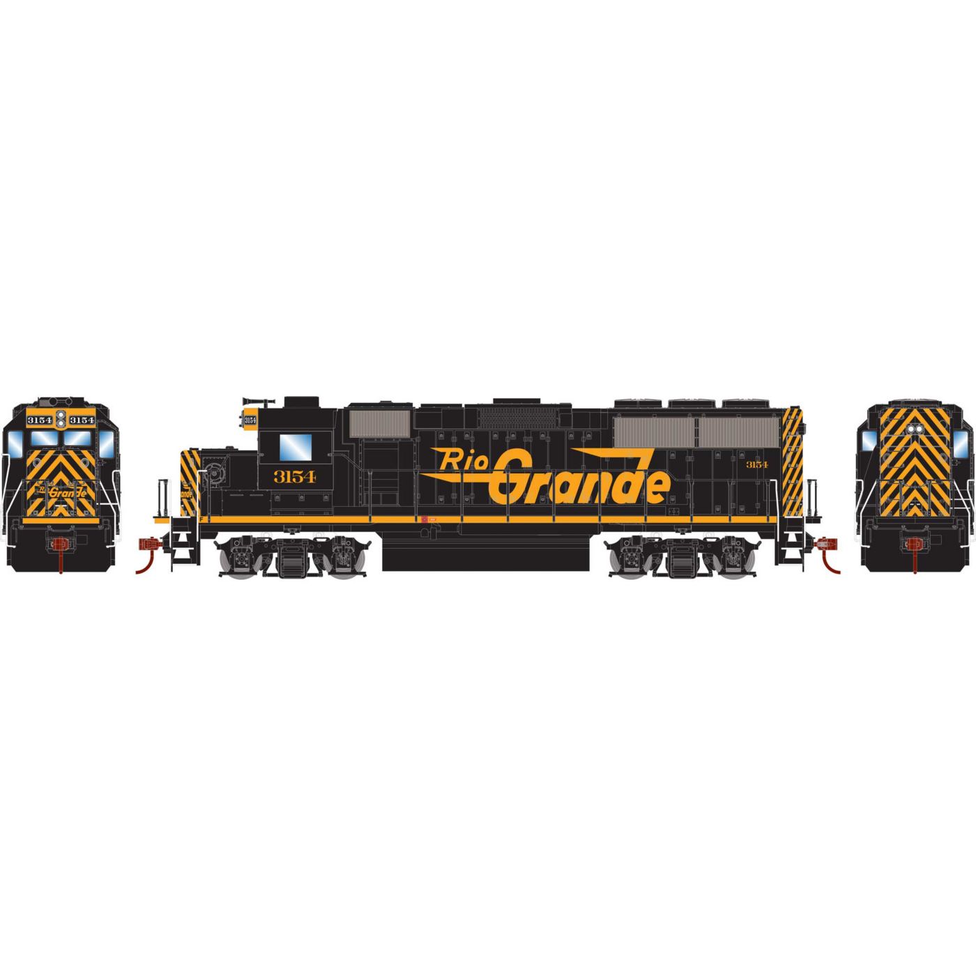 Athearn Roundhouse HO GP60 Denver & Rio Grande w/ DCC Athearn Roundhouse HO GP60 Denver & Rio Grande w/ DCC