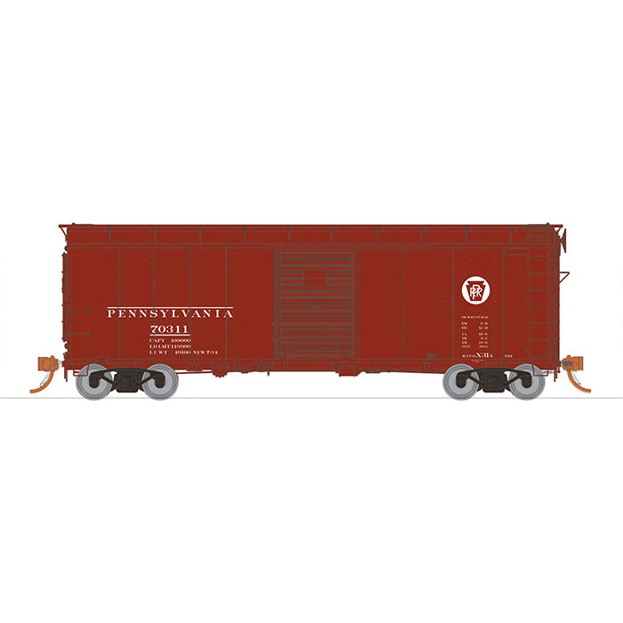 Rapido HO 40' PRR X31A Single Door Box Car Pennsylvania "Circle Keystone"