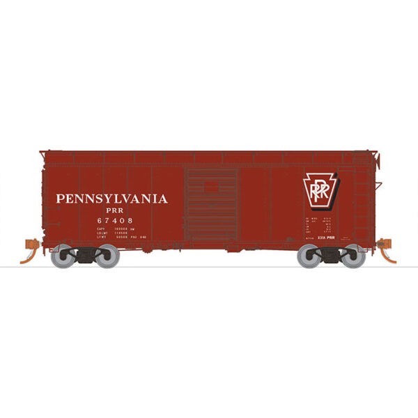 Rapido HO 40' PRR X31A Single Door Box Car Pennsylvania "Shadow Keystone - Late"