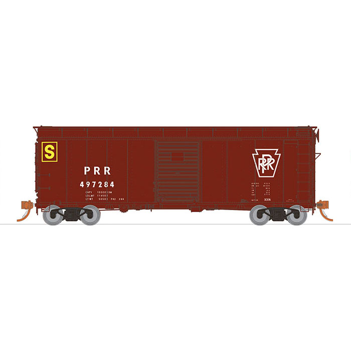 Rapido HO 40' PRR X31A Single Door Box Car Pennsylvania "Plain Keystone - Stores Department"