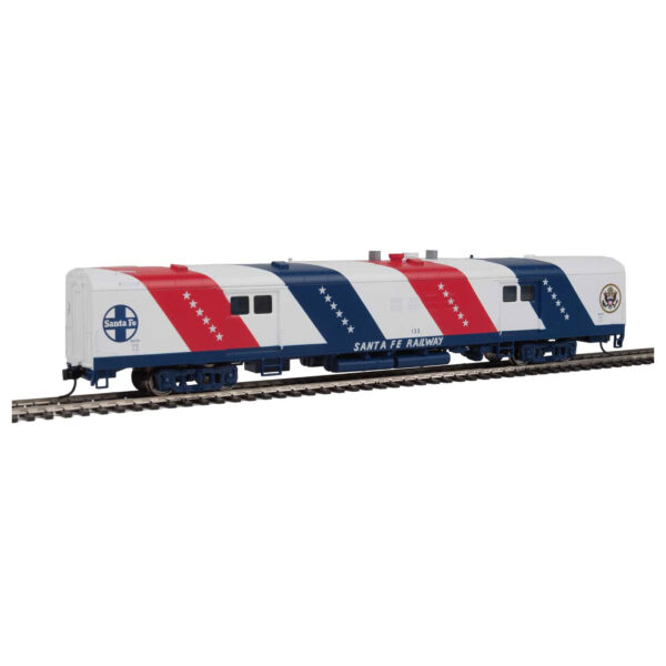 Walthers Proto HO 74' Pullman Standard Baggage Car Santa Fe "Bicentennial" #133