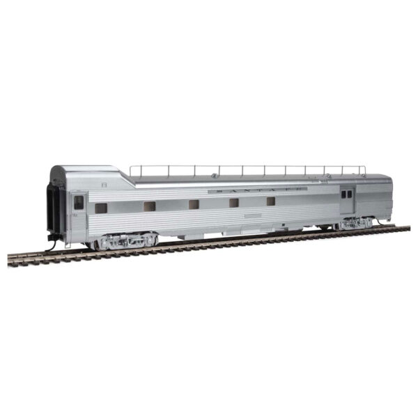 Walthers Proto HO 74' Pullman Standard Baggage Dormitory Transition Car Santa Fe Deluxe Edition w/ Lights & Figures #3479